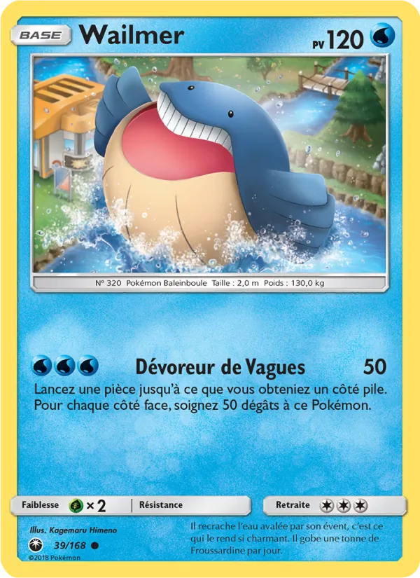 Carte Pokémon Wailmer de l'extension Tempête Céleste