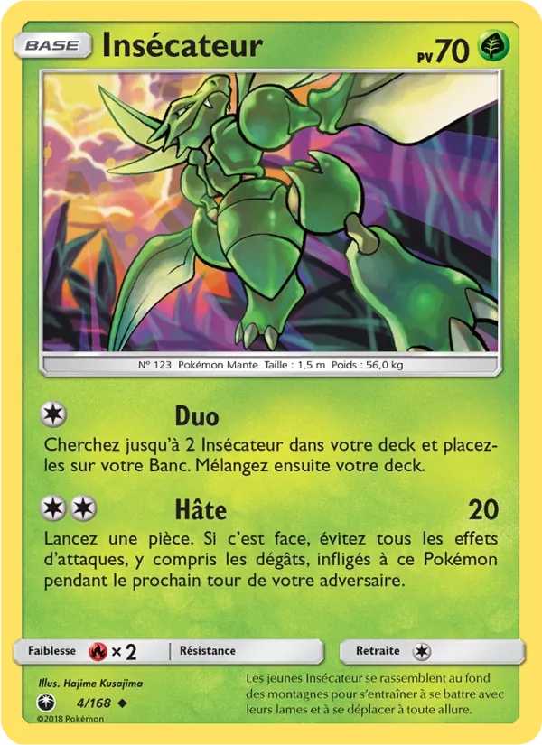 Carte Pokémon Insécateur de l'extension Tempête Céleste