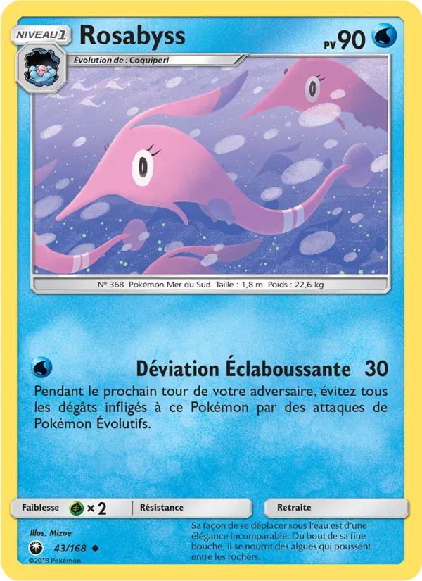 Carte Pokémon Rosabyss de l'extension Tempête Céleste