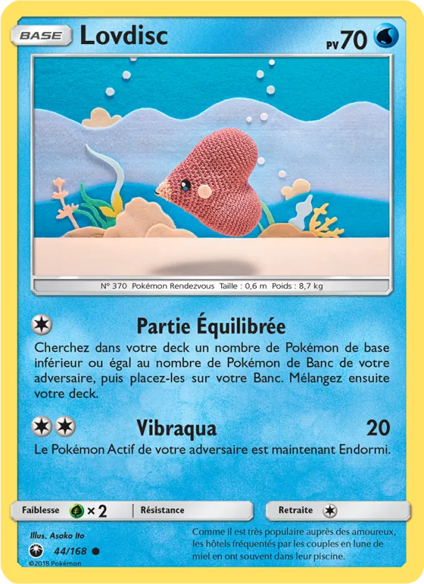 Carte Pokémon Lovdisc de l'extension Tempête Céleste