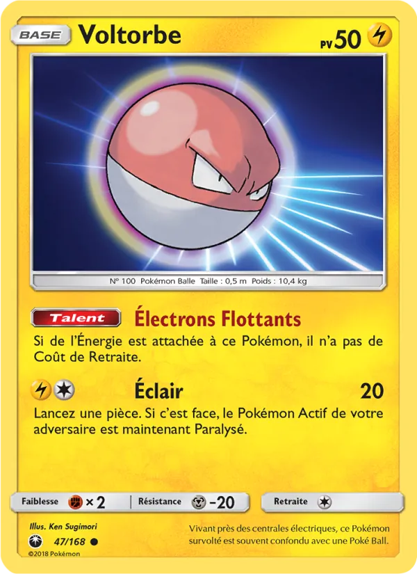 Carte Pokémon Voltorbe de l'extension Tempête Céleste