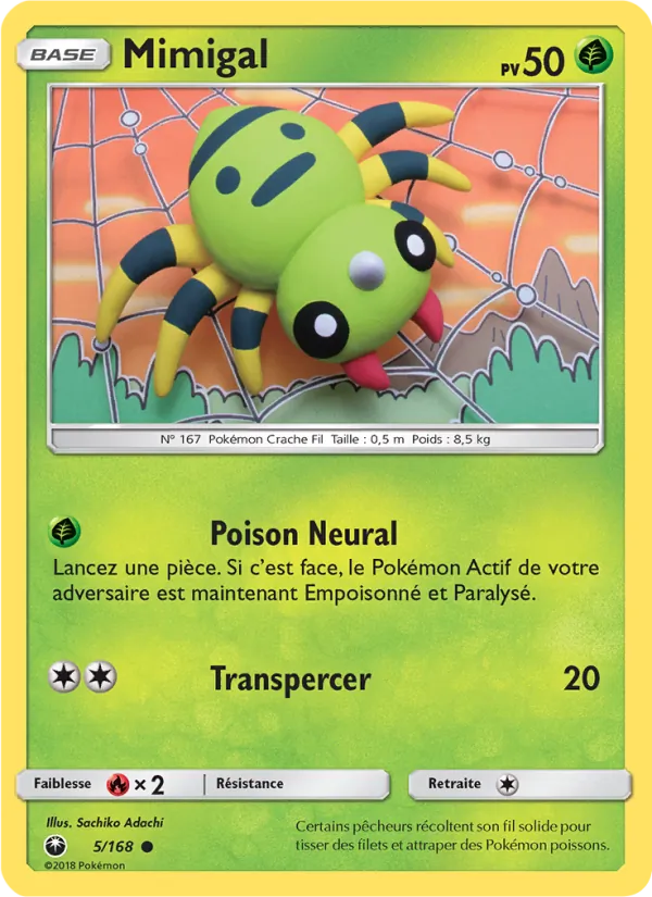 Carte Pokémon Mimigal de l'extension Tempête Céleste