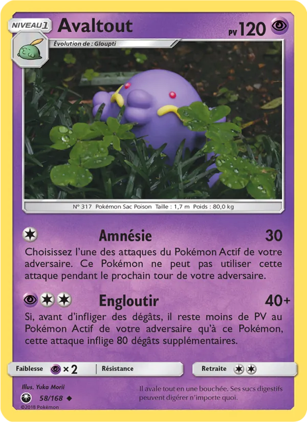 Carte Pokémon Avaltout de l'extension Tempête Céleste