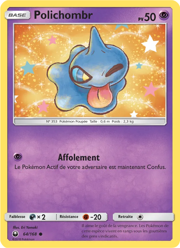 Carte Pokémon Polichombr de l'extension Tempête Céleste