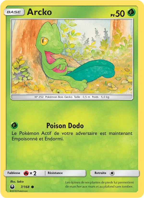 Carte Pokémon Arcko de l'extension Tempête Céleste