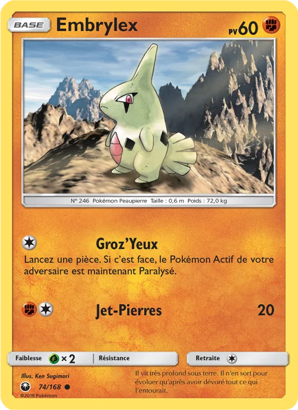 Carte Pokémon Embrylex de l'extension Tempête Céleste