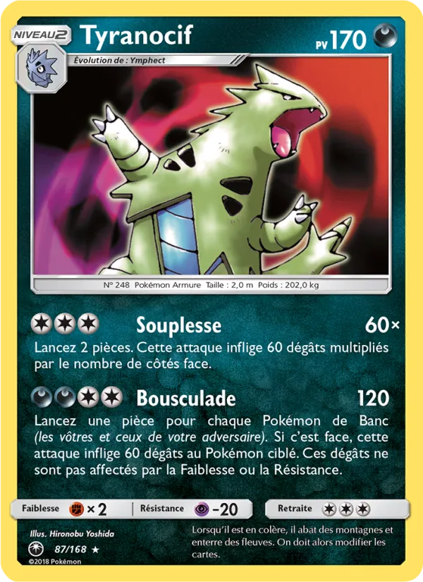 Carte Pokémon Tyranocif de l'extension Tempête Céleste