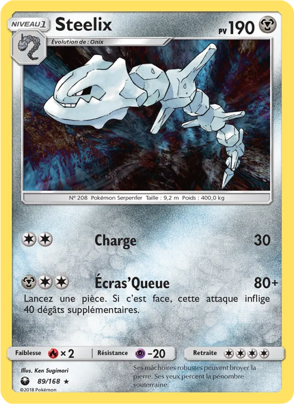 Carte Pokémon Steelix de l'extension Tempête Céleste