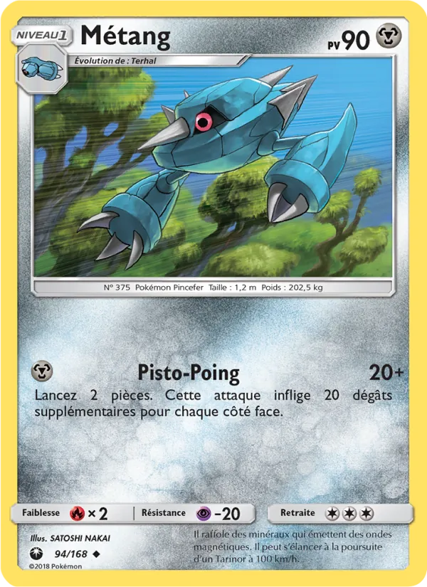 Carte Pokémon Métang de l'extension Tempête Céleste