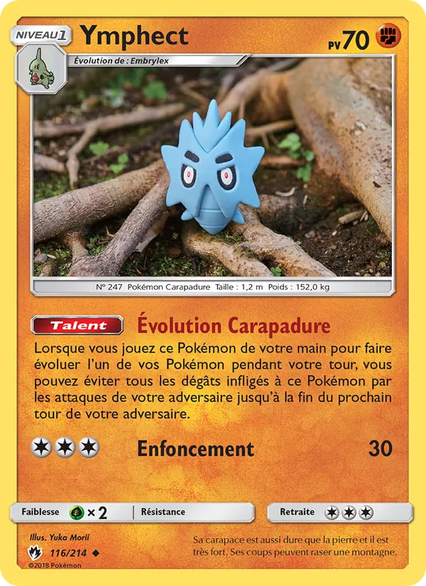 Carte Pokémon Ymphect de l'extension Tonnerre Perdu