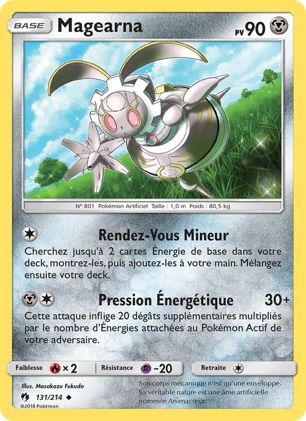 Carte Pokémon Magearna de l'extension Tonnerre Perdu
