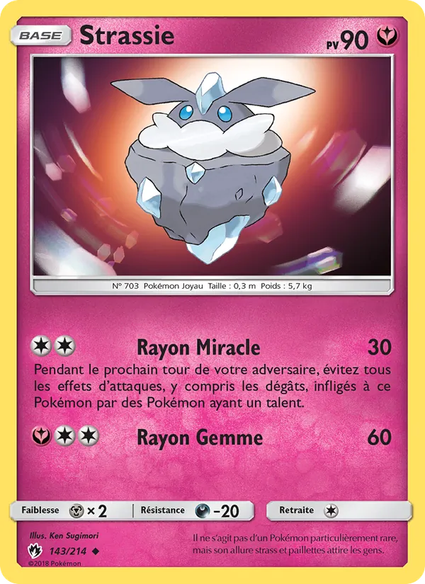 Carte Pokémon Strassie de l'extension Tonnerre Perdu