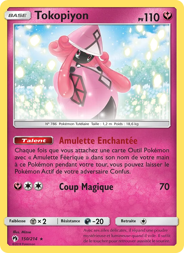 Carte Pokémon Tokopiyon de l'extension Tonnerre Perdu