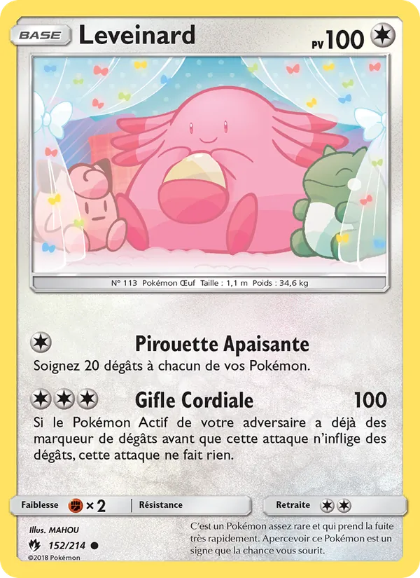 Carte Pokémon Leveinard de l'extension Tonnerre Perdu