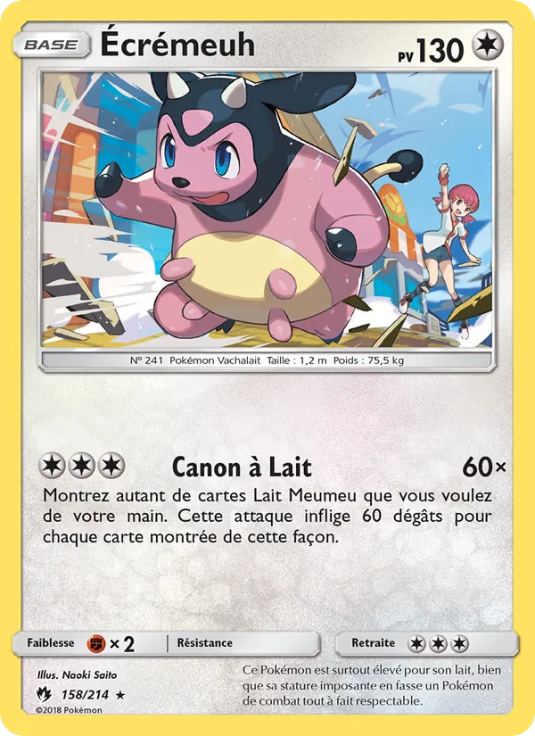 Carte Pokémon Écrémeuh de l'extension Tonnerre Perdu