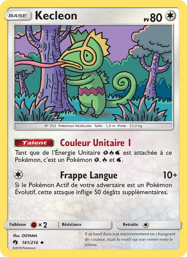 Carte Pokémon Kecleon de l'extension Tonnerre Perdu