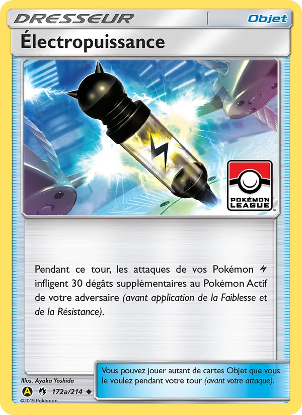 Carte Pokémon Électropuissance de l'extension Tonnerre Perdu