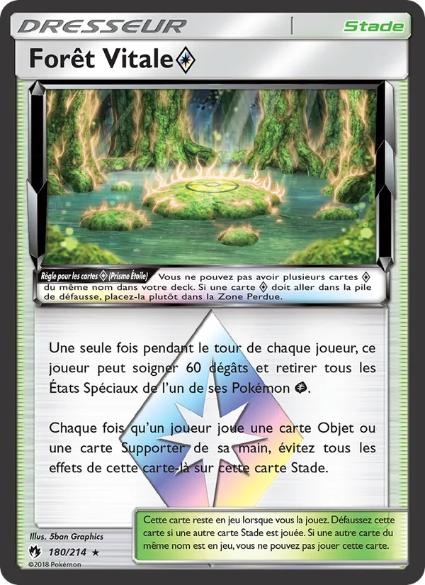 Carte Pokémon Forêt Vitale ◇ de l'extension Tonnerre Perdu