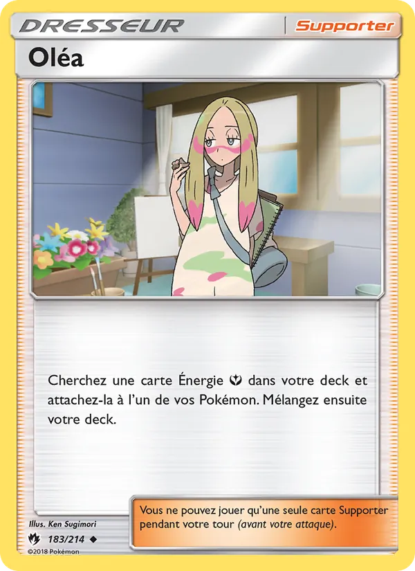 Carte Pokémon Oléa de l'extension Tonnerre Perdu