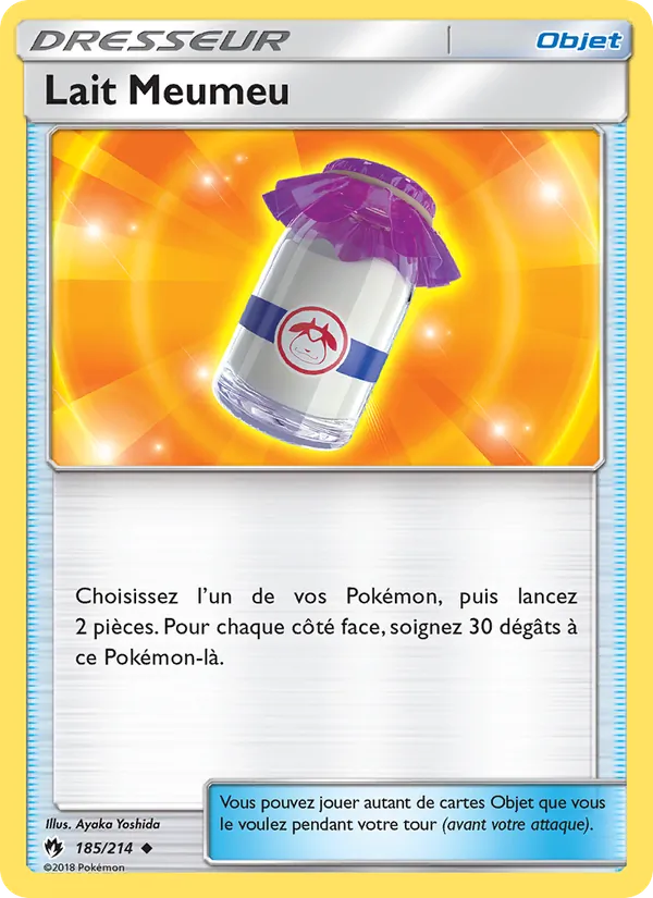 Carte Pokémon Lait Meumeu de l'extension Tonnerre Perdu