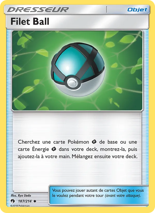 Carte Pokémon Filet Ball de l'extension Tonnerre Perdu