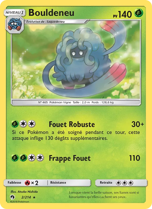 Carte Pokémon Bouldeneu de l'extension Tonnerre Perdu
