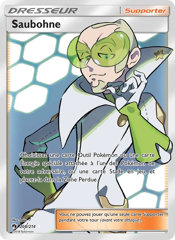 Carte Pokémon Saubohne de l'extension Tonnerre Perdu