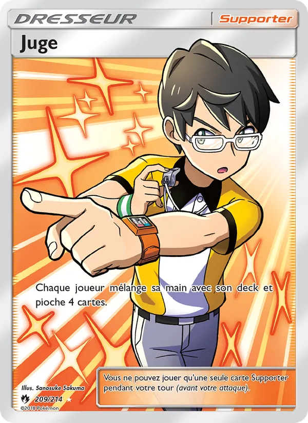 Carte Pokémon Juge de l'extension Tonnerre Perdu