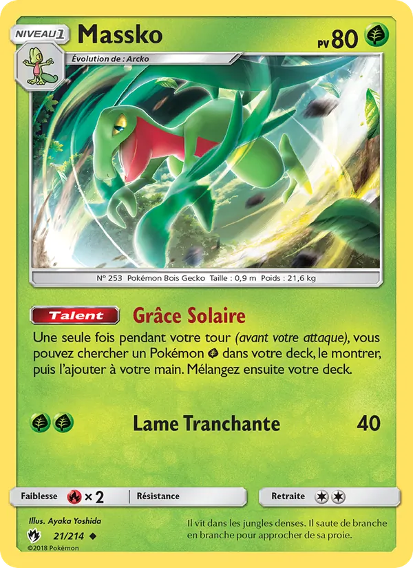 Carte Pokémon Massko de l'extension Tonnerre Perdu