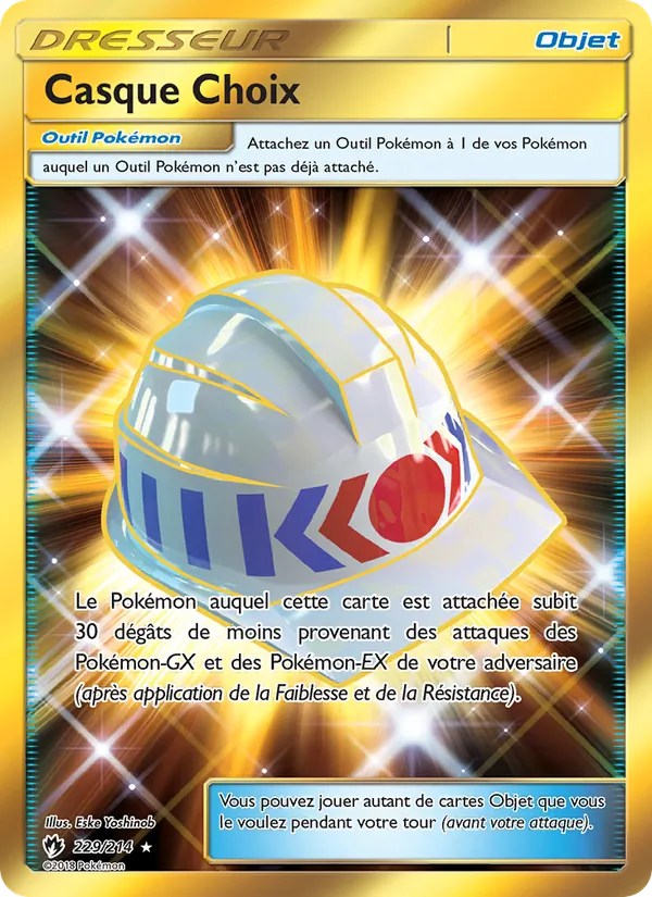Carte Pokémon Casque Choix de l'extension Tonnerre Perdu