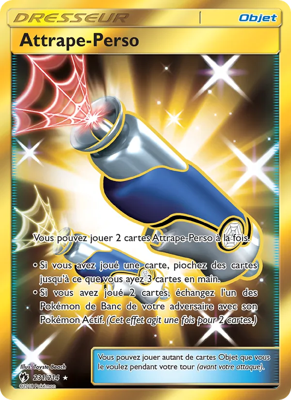 Carte Pokémon Attrape-Perso de l'extension Tonnerre Perdu