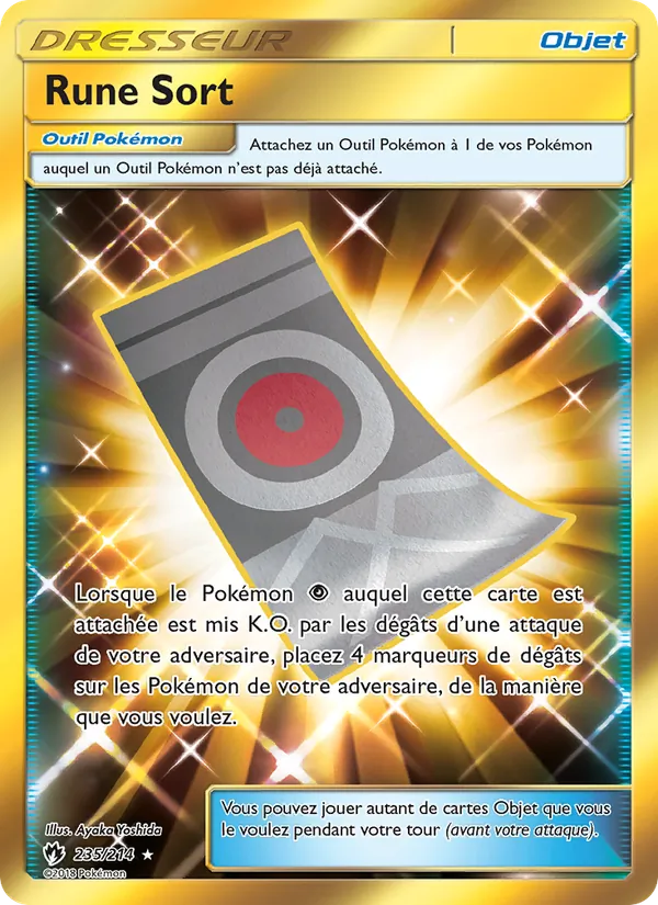Carte Pokémon Rune Sort de l'extension Tonnerre Perdu