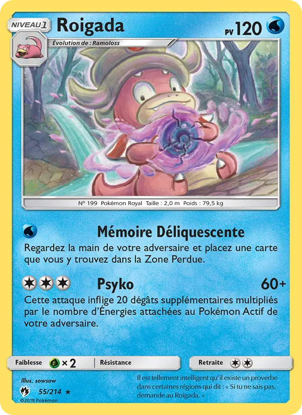 Carte Pokémon Roigada de l'extension Tonnerre Perdu