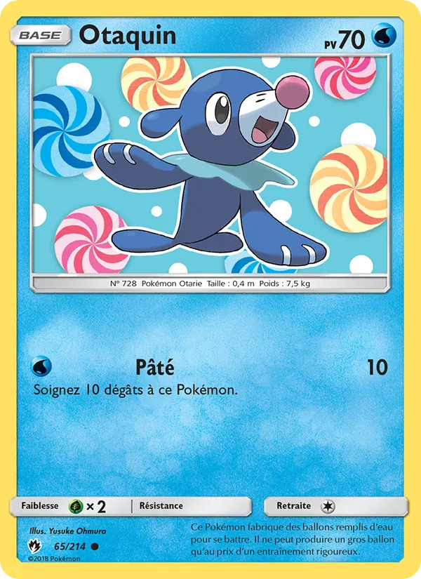 Carte Pokémon Otaquin de l'extension Tonnerre Perdu