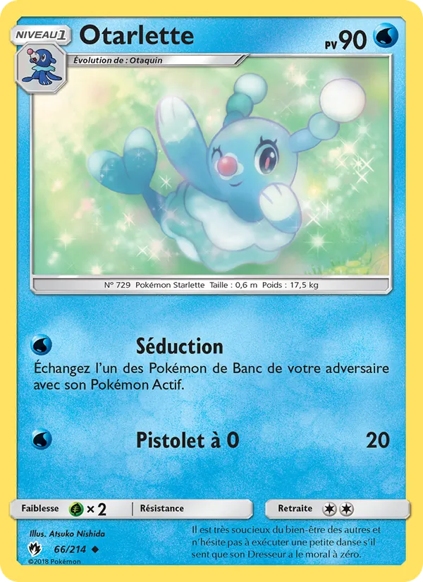 Carte Pokémon Otarlette de l'extension Tonnerre Perdu