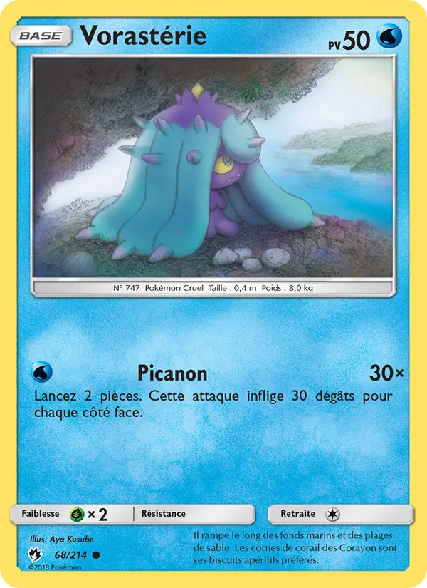 Carte Pokémon Vorastérie de l'extension Tonnerre Perdu