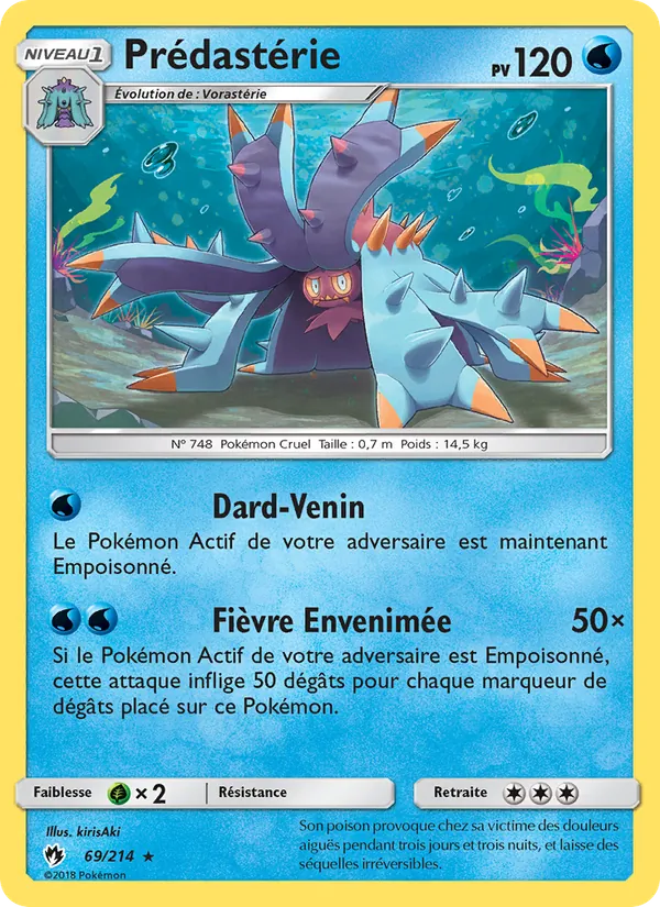 Carte Pokémon Prédastérie de l'extension Tonnerre Perdu