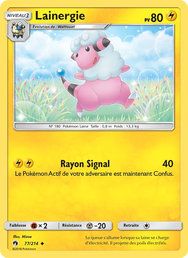 Carte Pokémon Lainergie de l'extension Tonnerre Perdu
