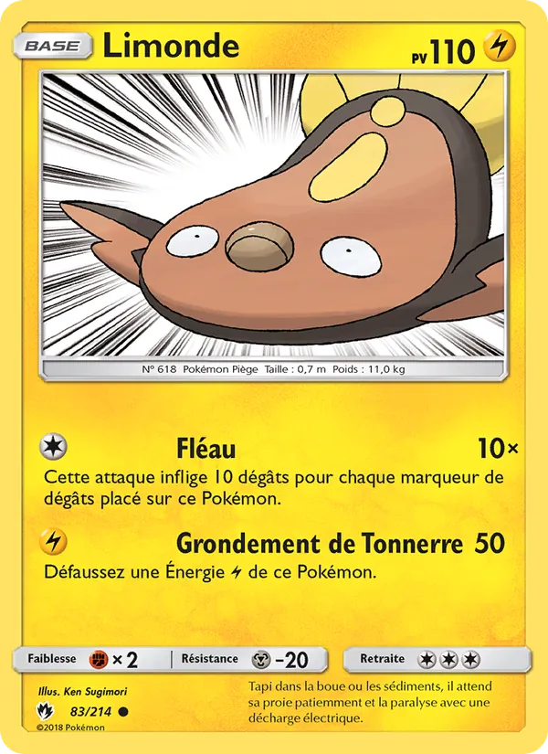 Carte Pokémon Limonde de l'extension Tonnerre Perdu