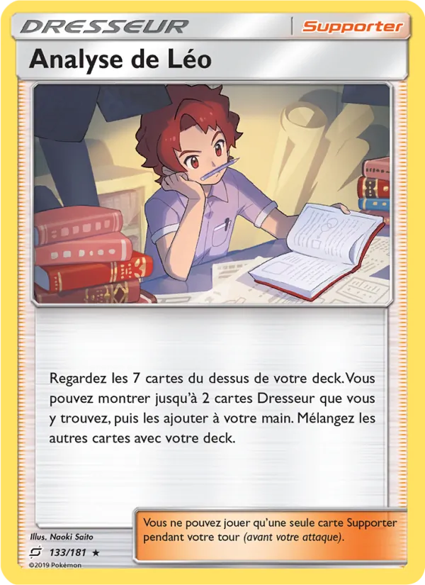 Carte Pokémon Analyse de Léo de l'extension Duo de Choc