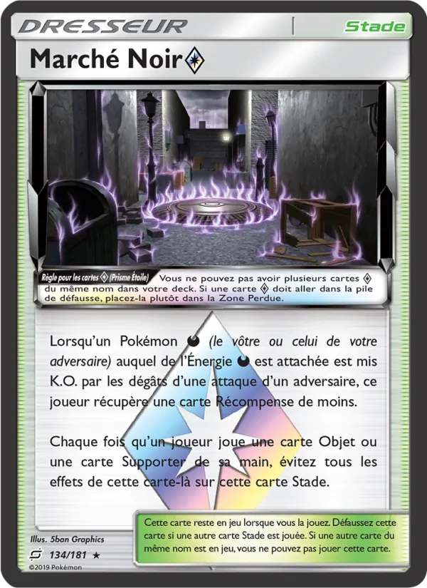 Carte Pokémon Marché Noir ◇ de l'extension Duo de Choc