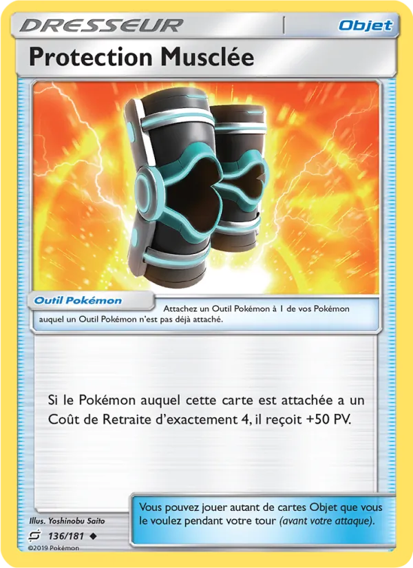Carte Pokémon Protection Musclée de l'extension Duo de Choc