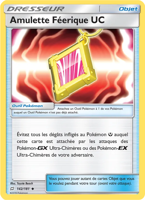 Carte Pokémon Amulette Féerique UC de l'extension Duo de Choc