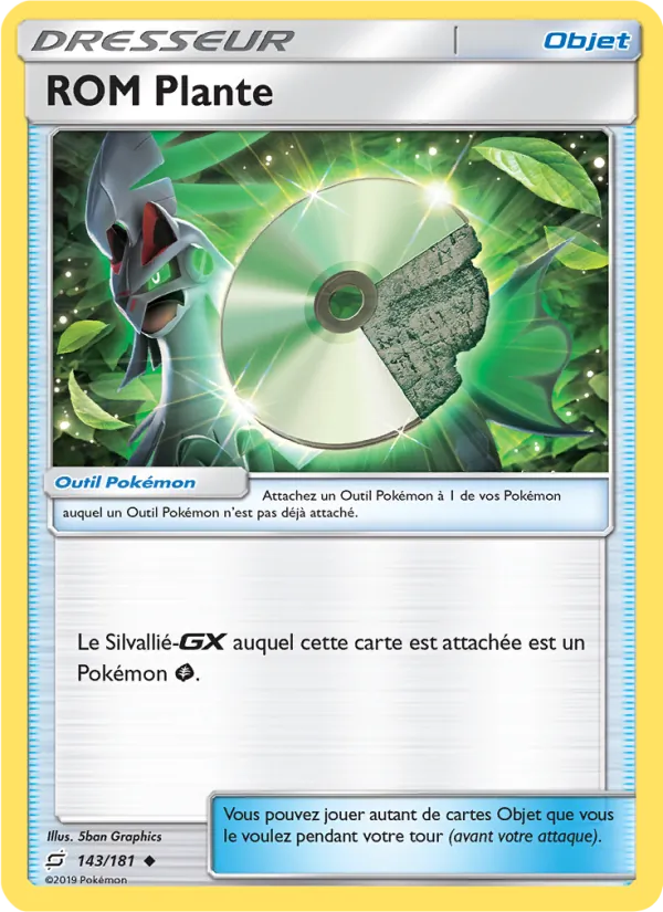 Carte Pokémon ROM Plante de l'extension Duo de Choc