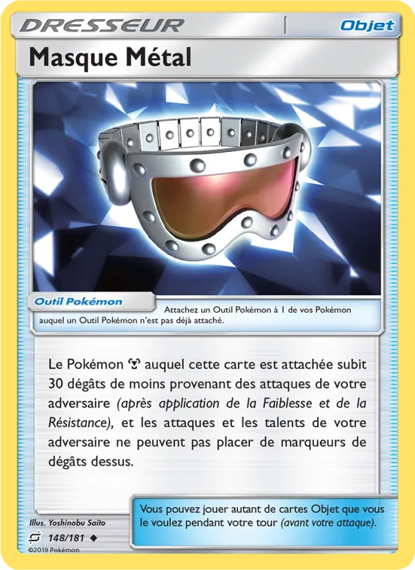 Carte Pokémon Masque Métal de l'extension Duo de Choc