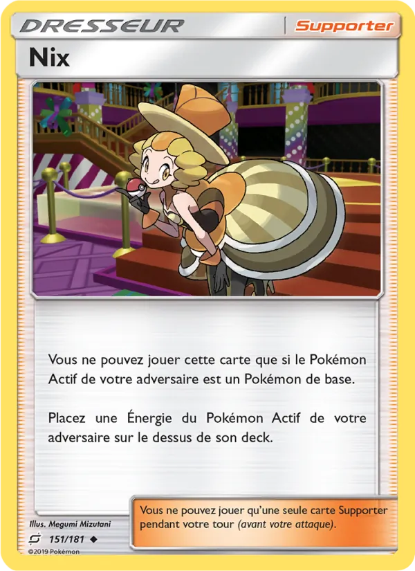 Carte Pokémon Nix de l'extension Duo de Choc