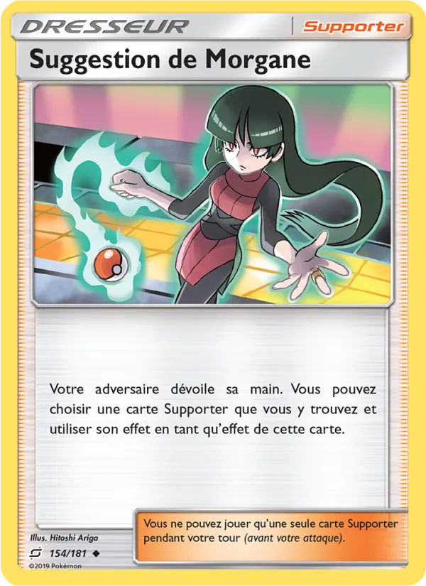 Carte Pokémon Suggestion de Morgane de l'extension Duo de Choc