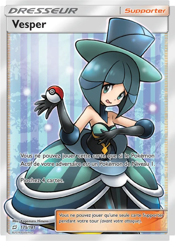 Carte Pokémon Vesper de l'extension Duo de Choc