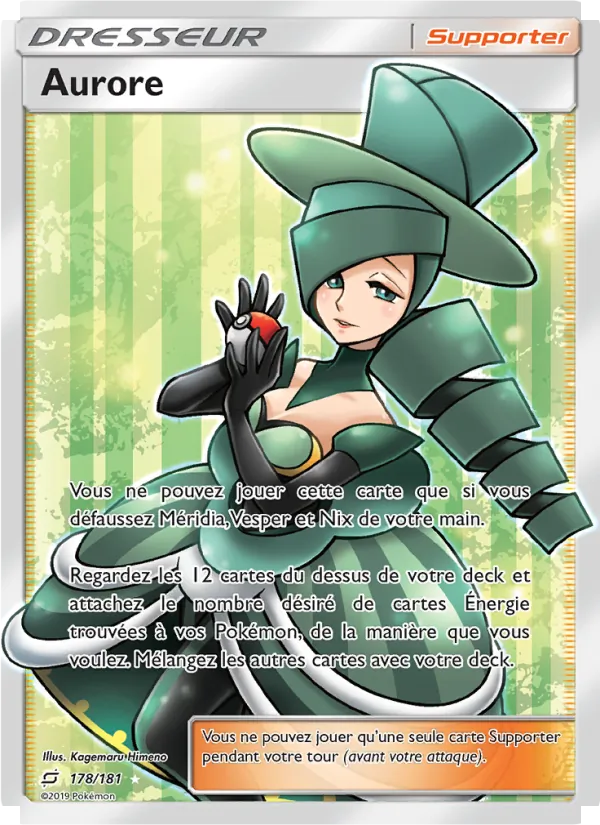 Carte Pokémon Aurore de l'extension Duo de Choc
