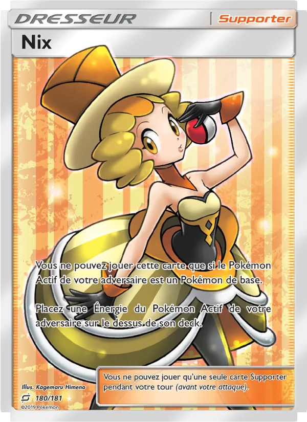 Carte Pokémon Nix de l'extension Duo de Choc